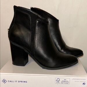 Call It Spring Black Heeled Boots